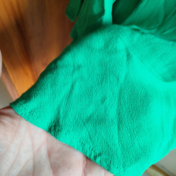 Plus Size Mint Peplum Top - Picture 6 of 11